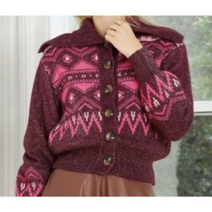 Women's Fairies Print Cardigan Size XXL